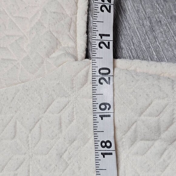 Madewell Quilted-Knit Lace-Up Mock Neck Sweatshirt White Women Small - Picture 12 of 13